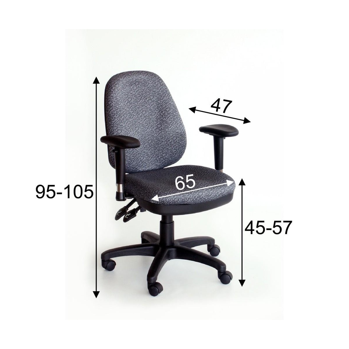 Arbeidsstol SAVONA grå