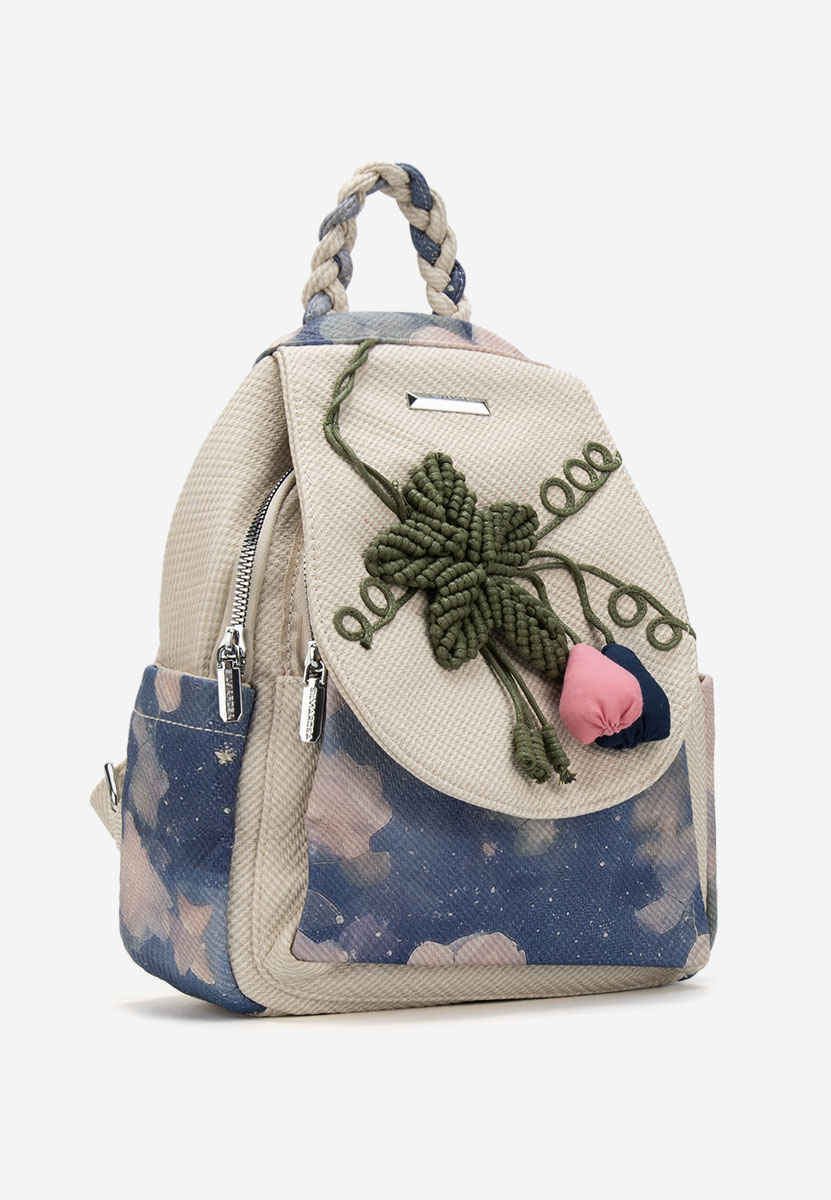 Sac à dos pour femme beige Silvia Rosa 25H091 V2