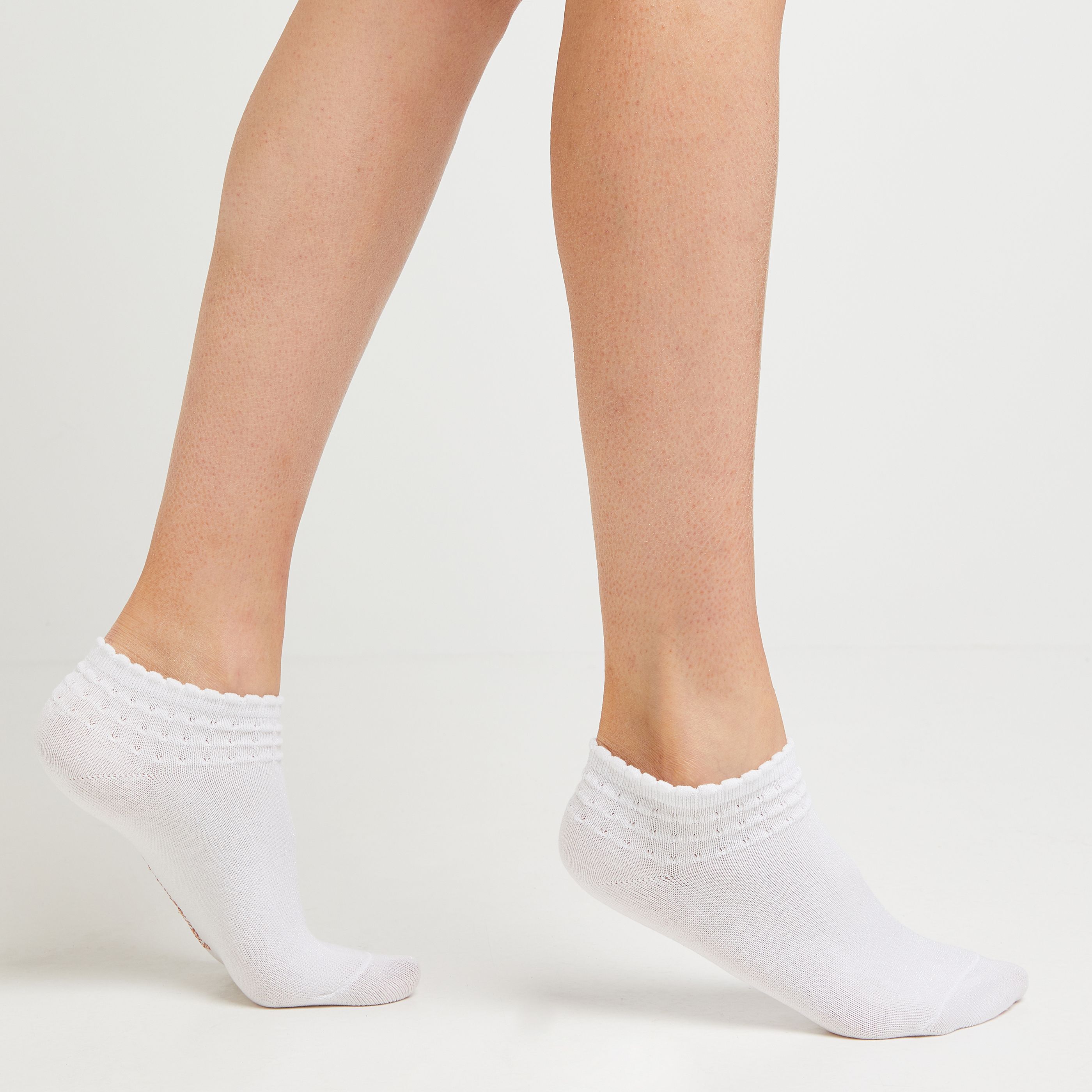 Lot de 2 paires de soquettes - BLANC