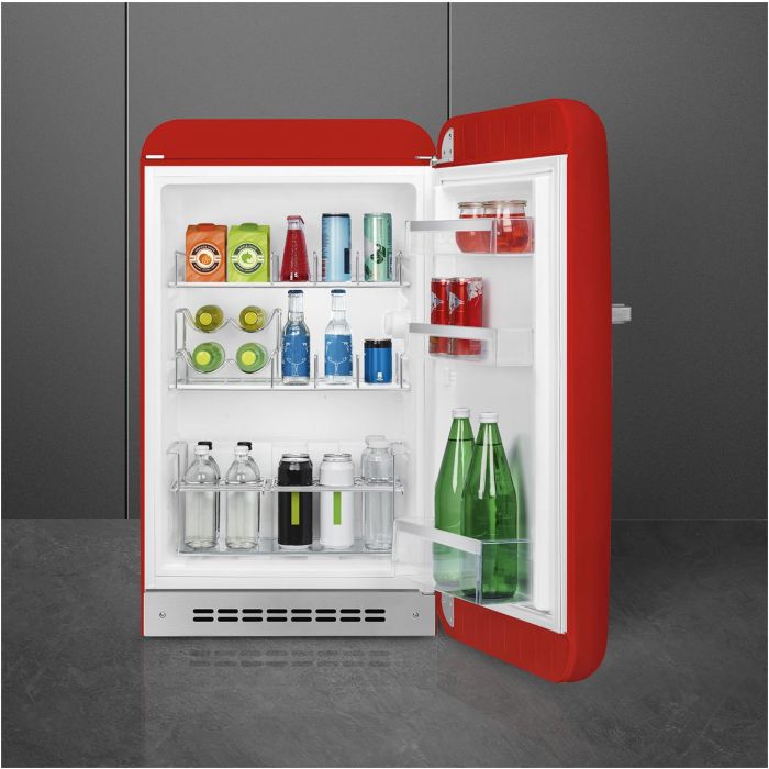 SMEG Stand-Kühlschrank 50's Retro Style FAB10HRRD5 Rot