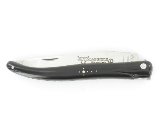 Laguiole 12 cm Guillochage Damier - Buffle - Plein Manche Couteau de poche par Laguiole en Aubrac