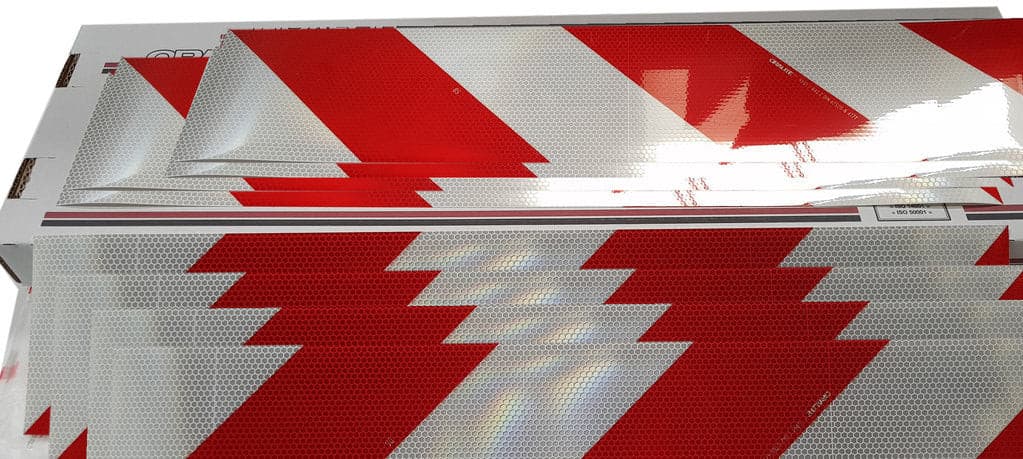 zelfklevende foliecontainers met RA2/C type 5951 waarschuwingsmarkeringen