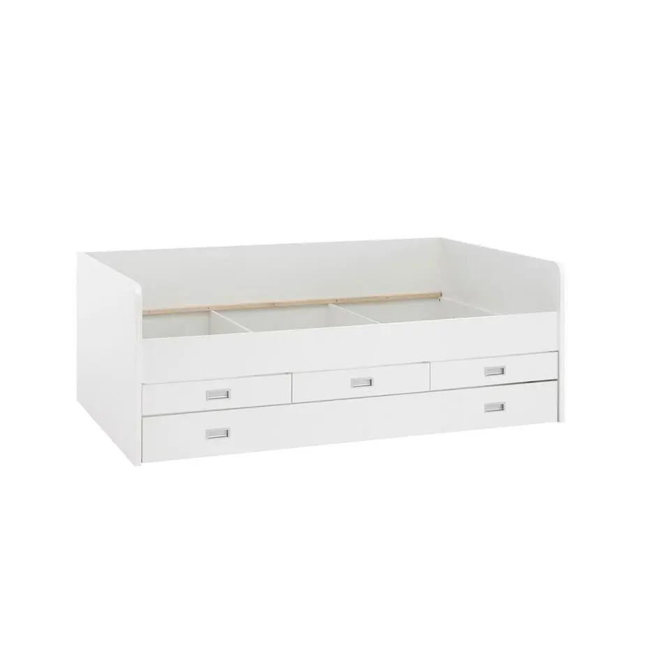 Kajuitbed Arkea 120x200 met 3 lades - wit