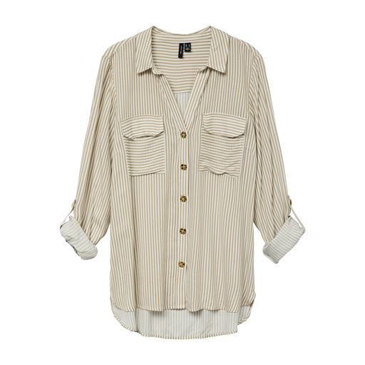 Vero Moda Bumpy Skjorte, Silver Mink, M