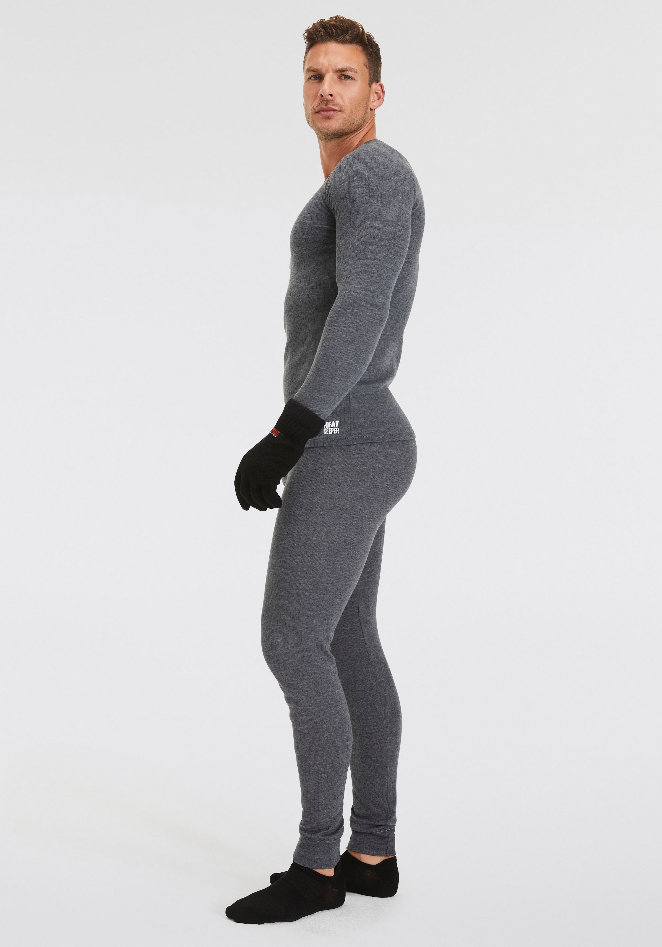 Heatkeeper Strickhandschuhe , Thermohandschuhe mit elastischem Bündchen