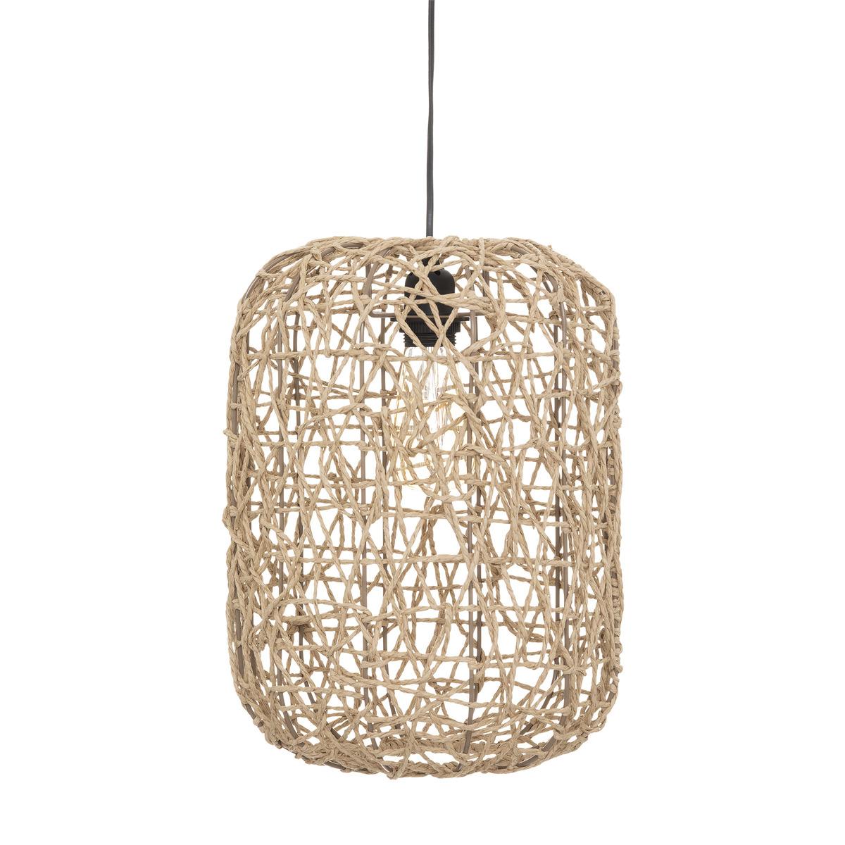 SUSPENSION CORDE RAAHE NATUREL D.28CM