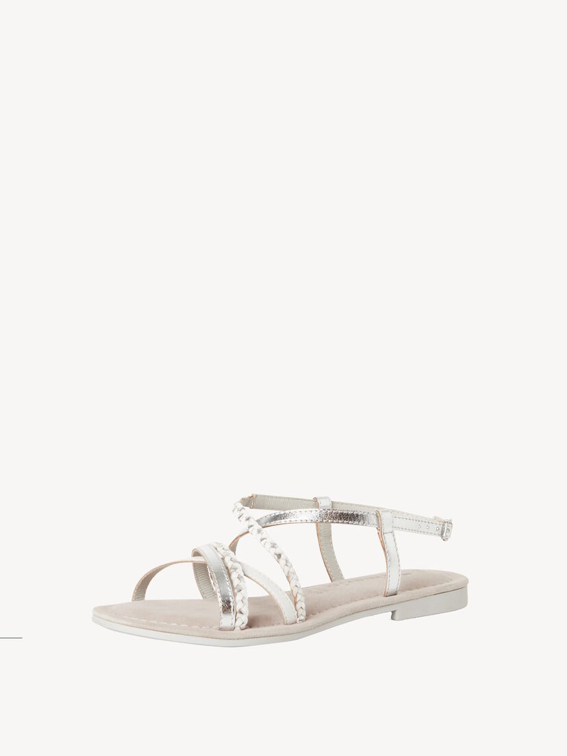 Leren Sandaal - metallic
