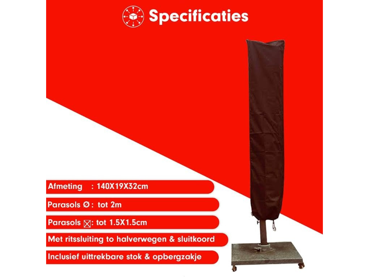 CUHOC Red Label 140 x 19 x 32 cm parasolhoes