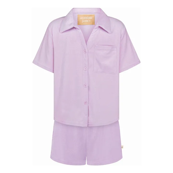 Araminta James Ensemble Chemise Terry | Lilas