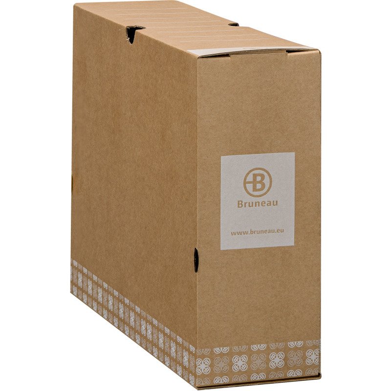 Boîte archives Carton Bruneau - Dos 10 cm - Brune