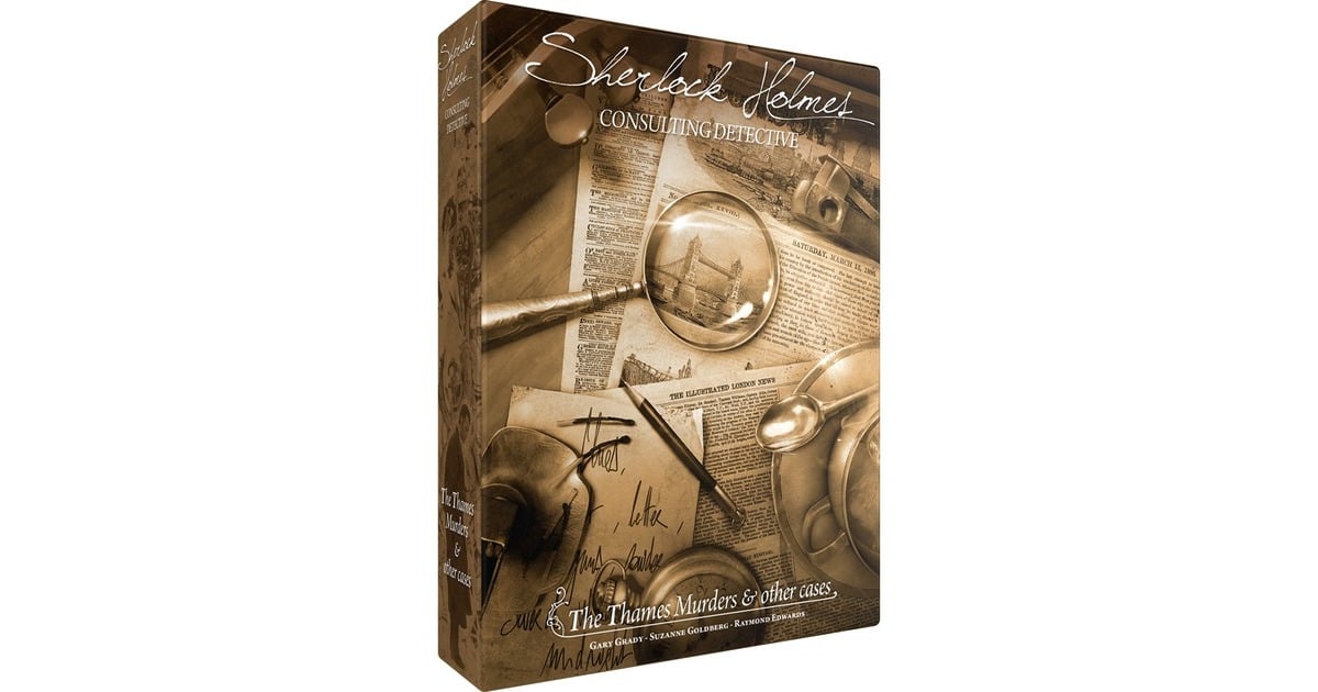 AsmodeeSherlock Holmes Consulting Detective: The Thames Murders & other cases Bordspel  (Engels, 1 - 8 spelers, 60 - 90 minuten, Vanaf 12 jaar)