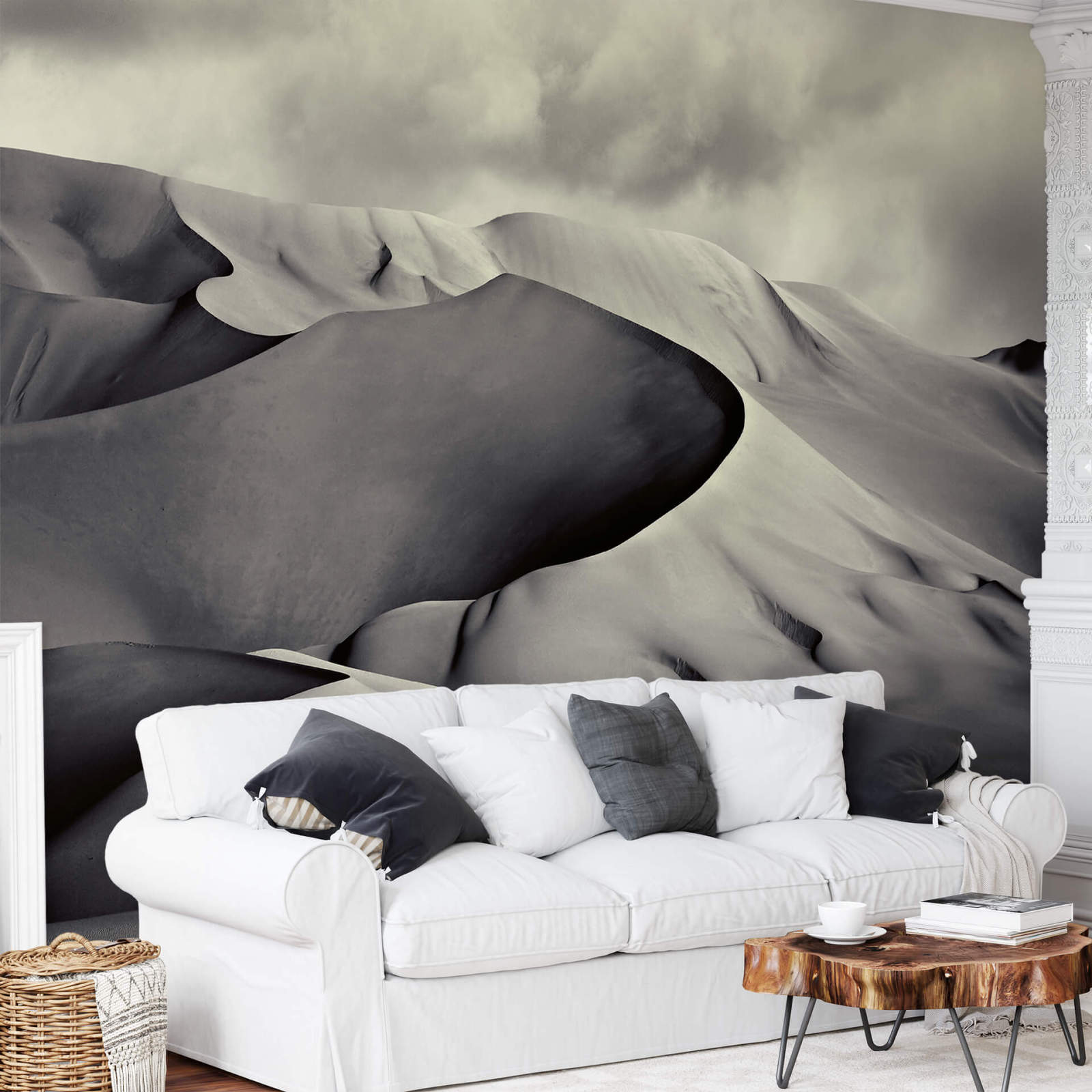Fototapete DESIGNWALLS 2.0 - grau - Wüste - 2,6 Meter
