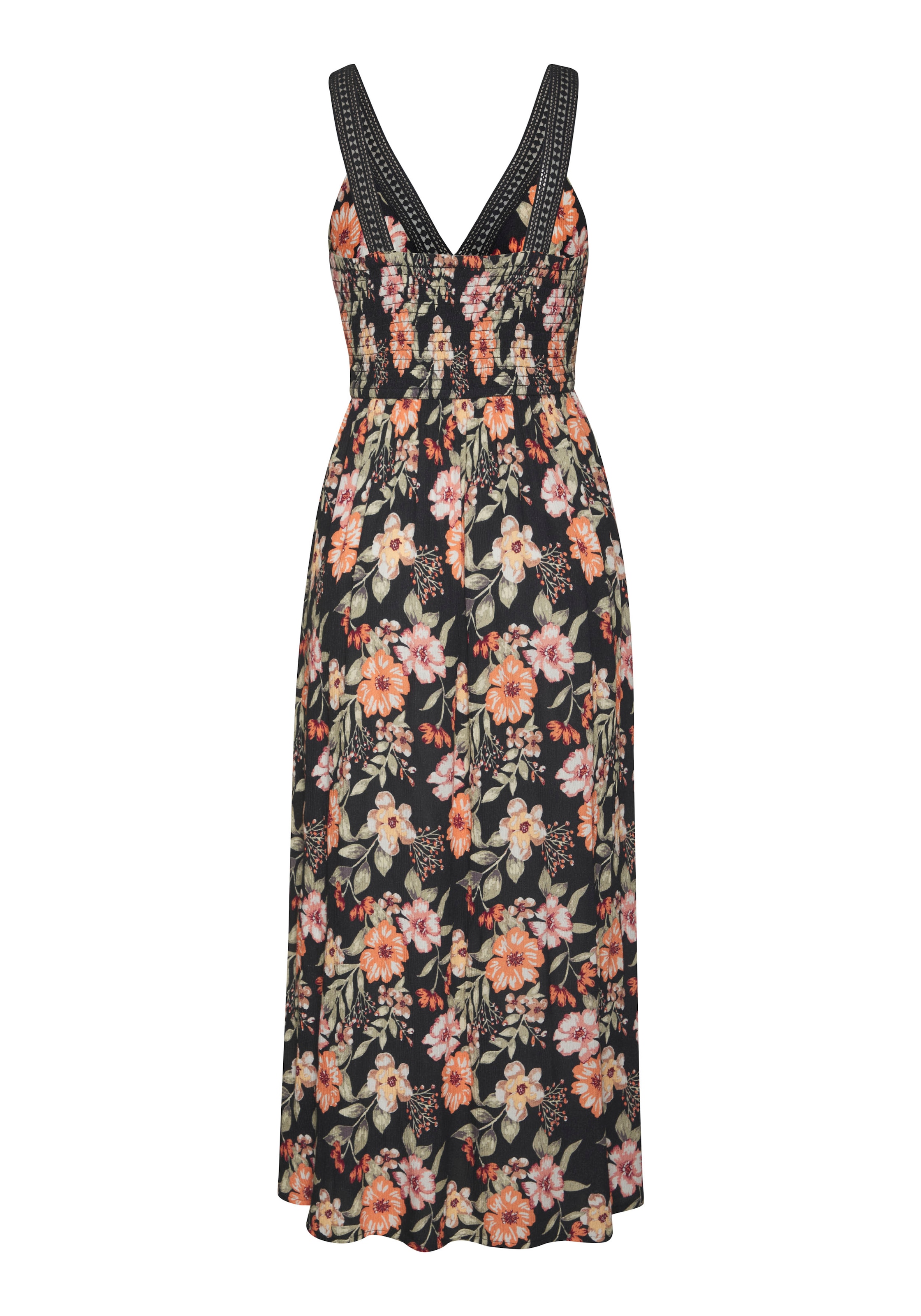 Buffalo Maxikleid Ohne Taschen mit Blumenmuster und Spitze