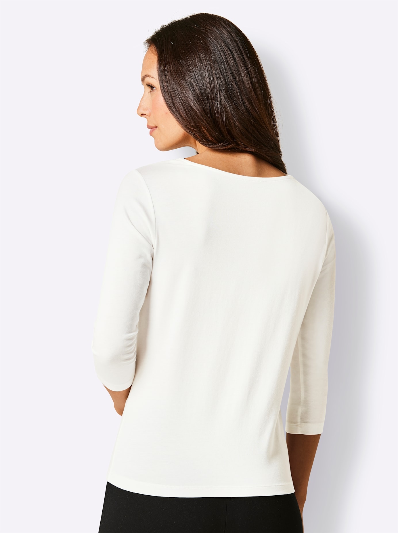 CREATION L PREMIUM V-Shirt »Modal-Baumwoll-Shirt«, 1 Stk.