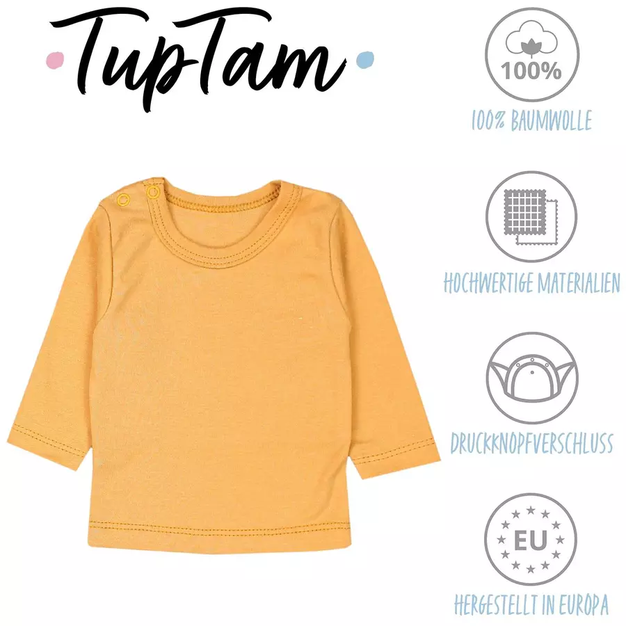 TupTam Baby Jungen Langarmshirt 5er Pack grünblau