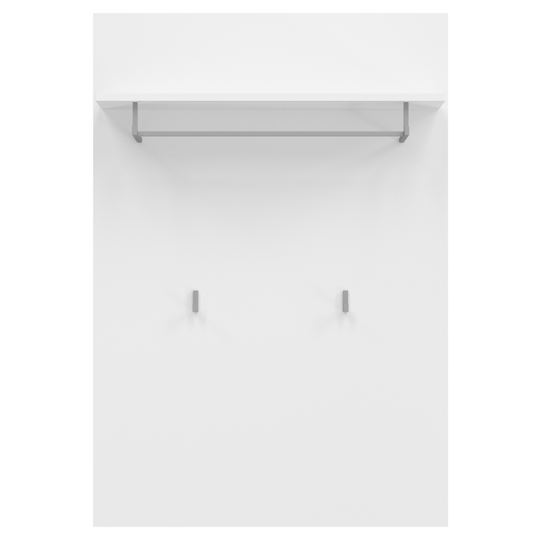 Garderobenpaneel TORINO - weiß - mit Hutablage - 110 cm