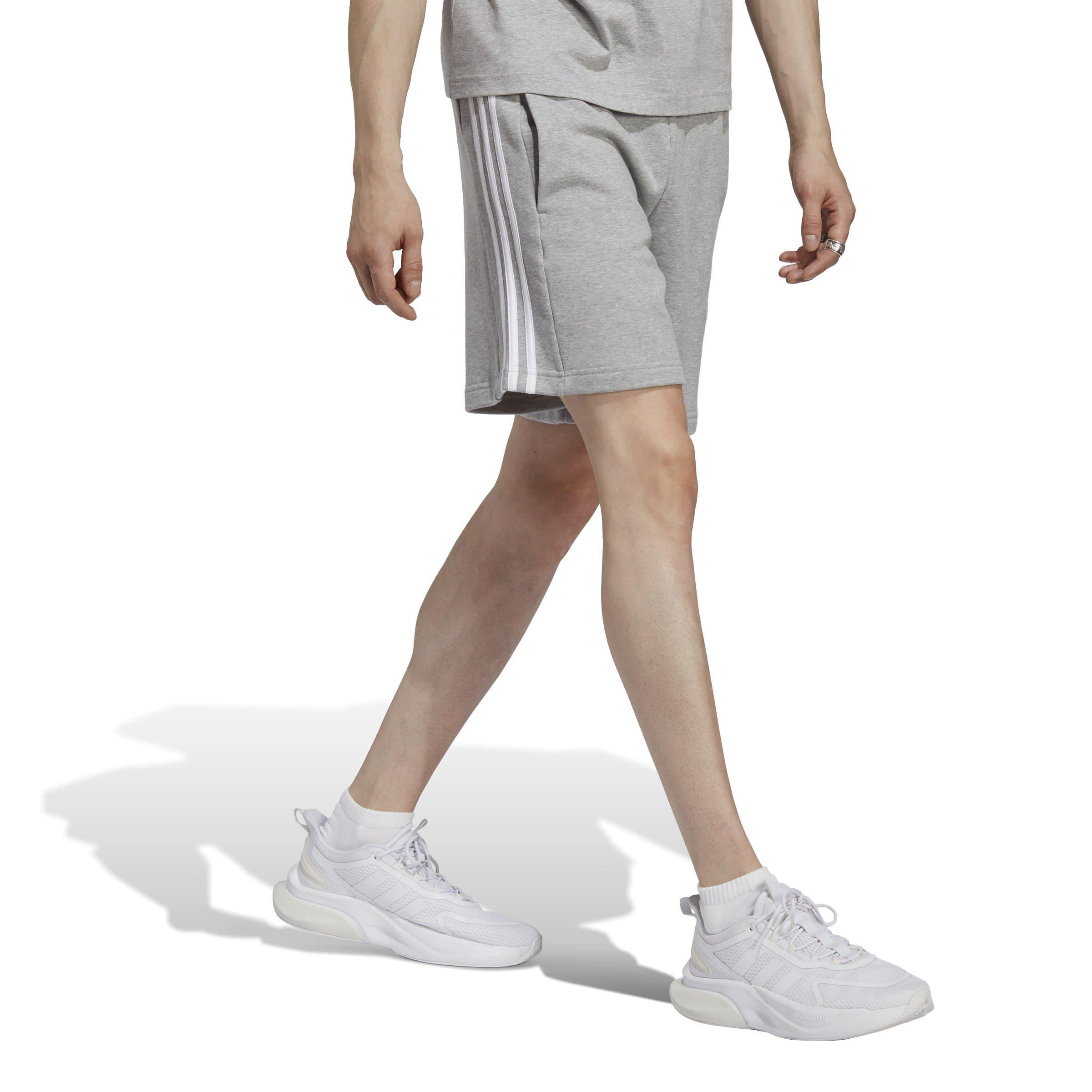 adidas Essentials 3 Stripe Fleece Shorts Mens