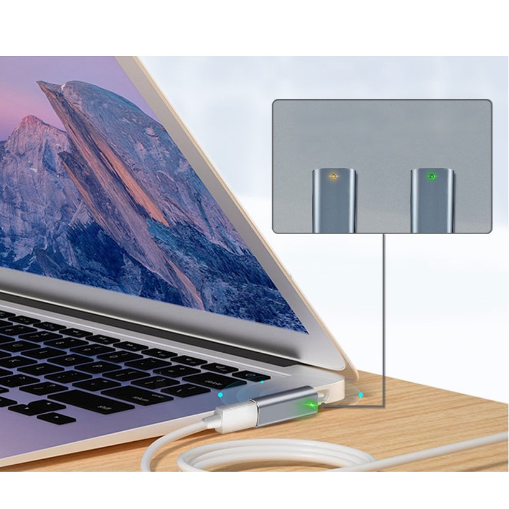 MagSafe 1 L-Tip auf USB C Lade Adapter MacBook Pro / Air - Space Grau