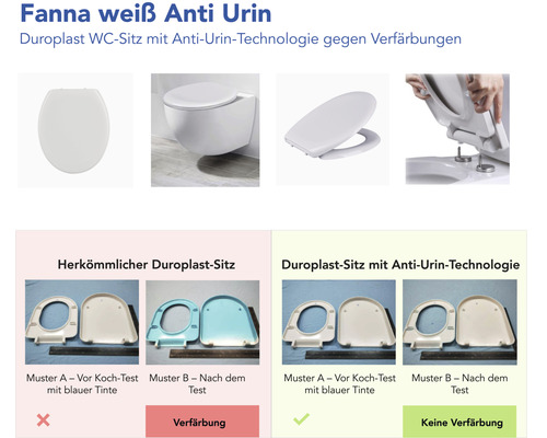 form&style Fanna witte anti-urine toiletzitting