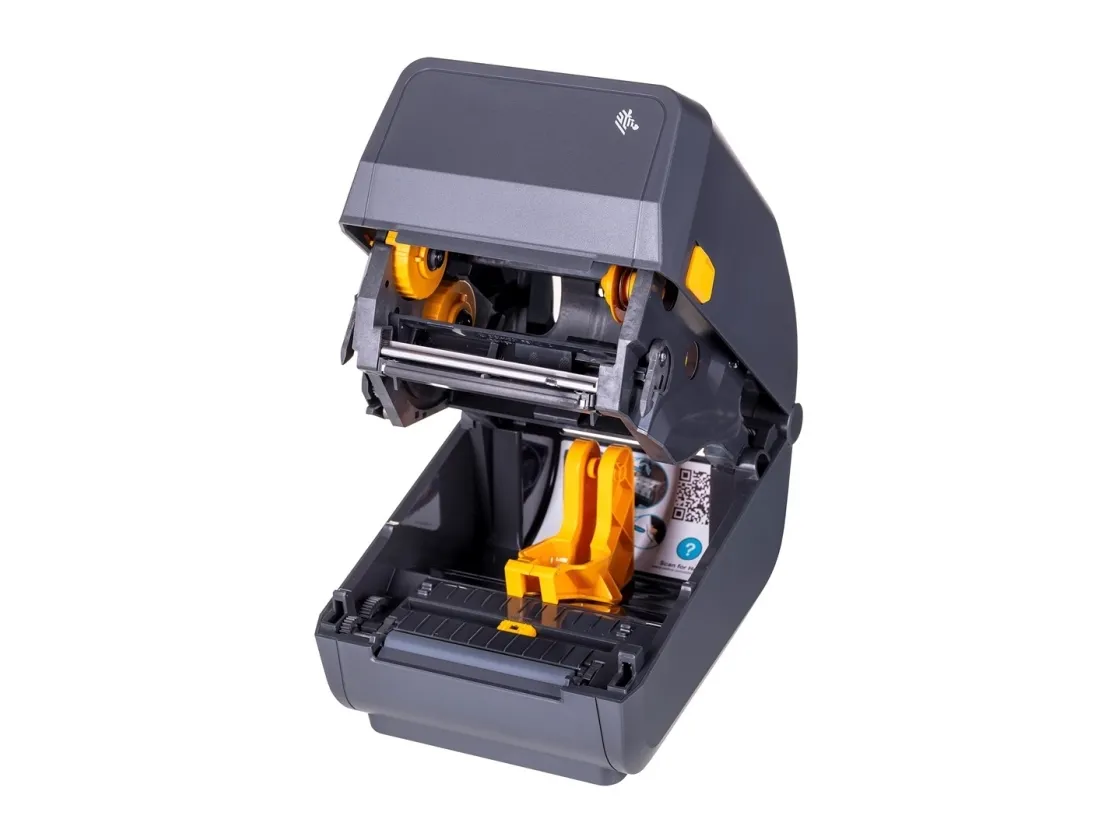 Zebra ZD421t - Etiketprinter - termo transfer - Rulle (11,2 cm) - 300 dpi - op til 102 mm/sek. - USB 2.0, USB vært, LAN - grå