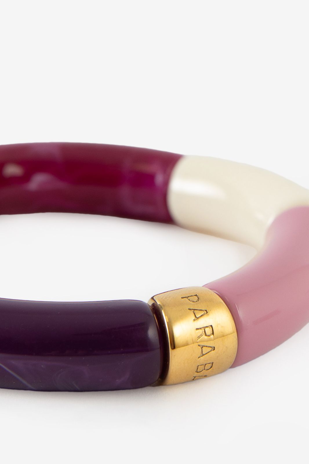 Parabaya paarse resin armband
