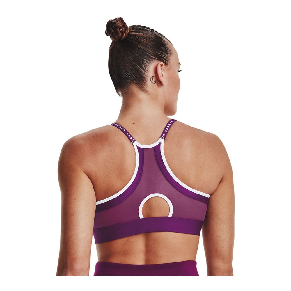 Under Armour INFINITY COVERED LOW - Brassière Femme purple