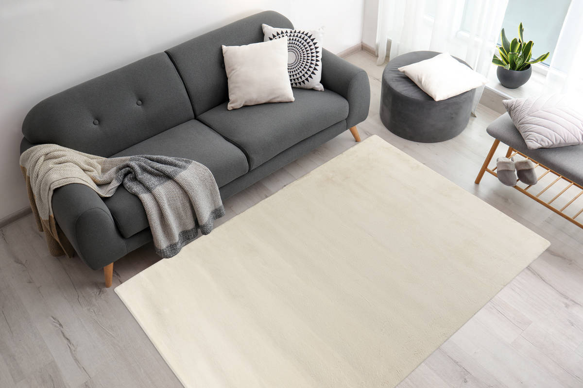 Kurzflorteppich RABBIT PRIME 125 - silber-beige - 80x150 cm