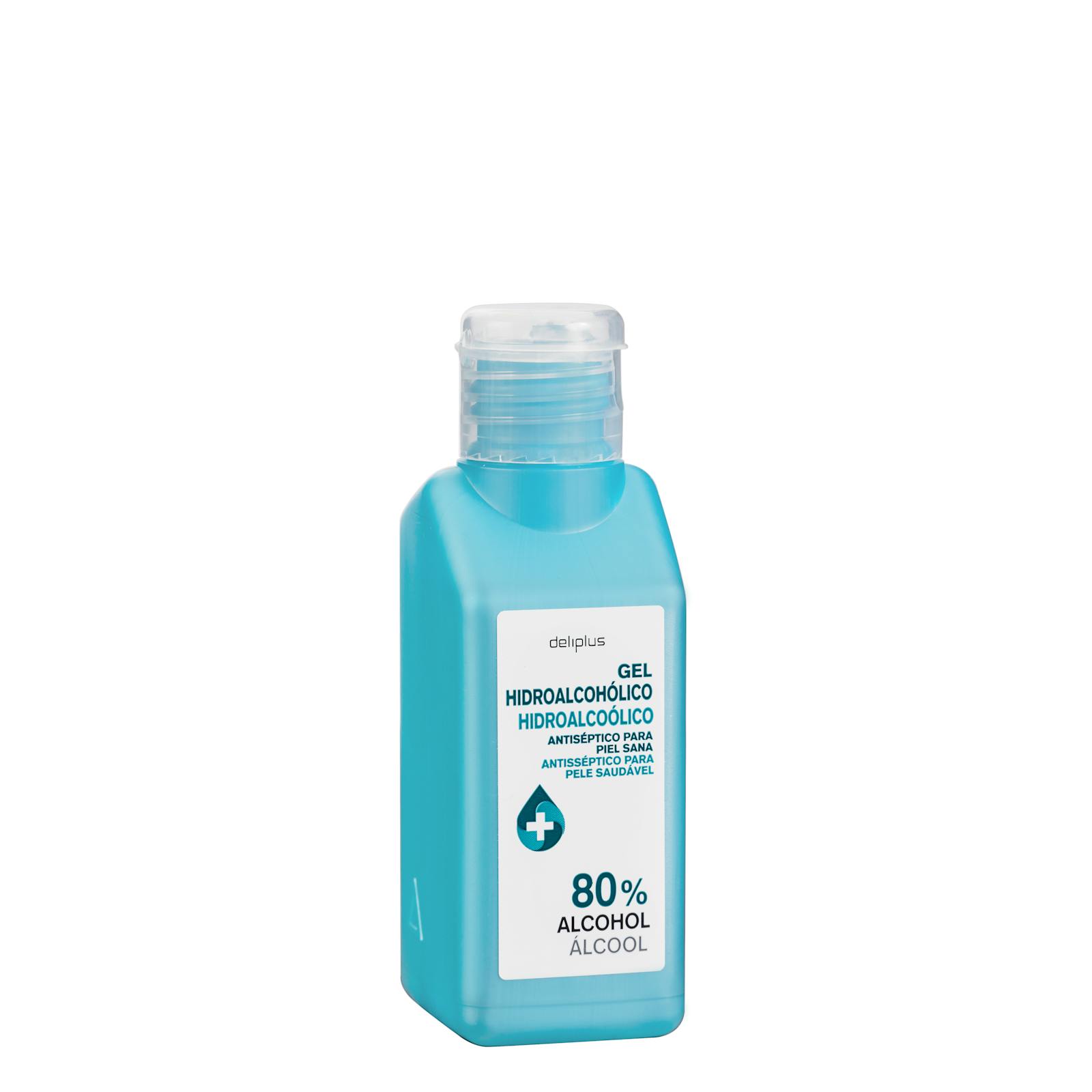 Gel hydroalcoolique pour les mains Deliplus 80% alcool, antiseptique sans rinçage