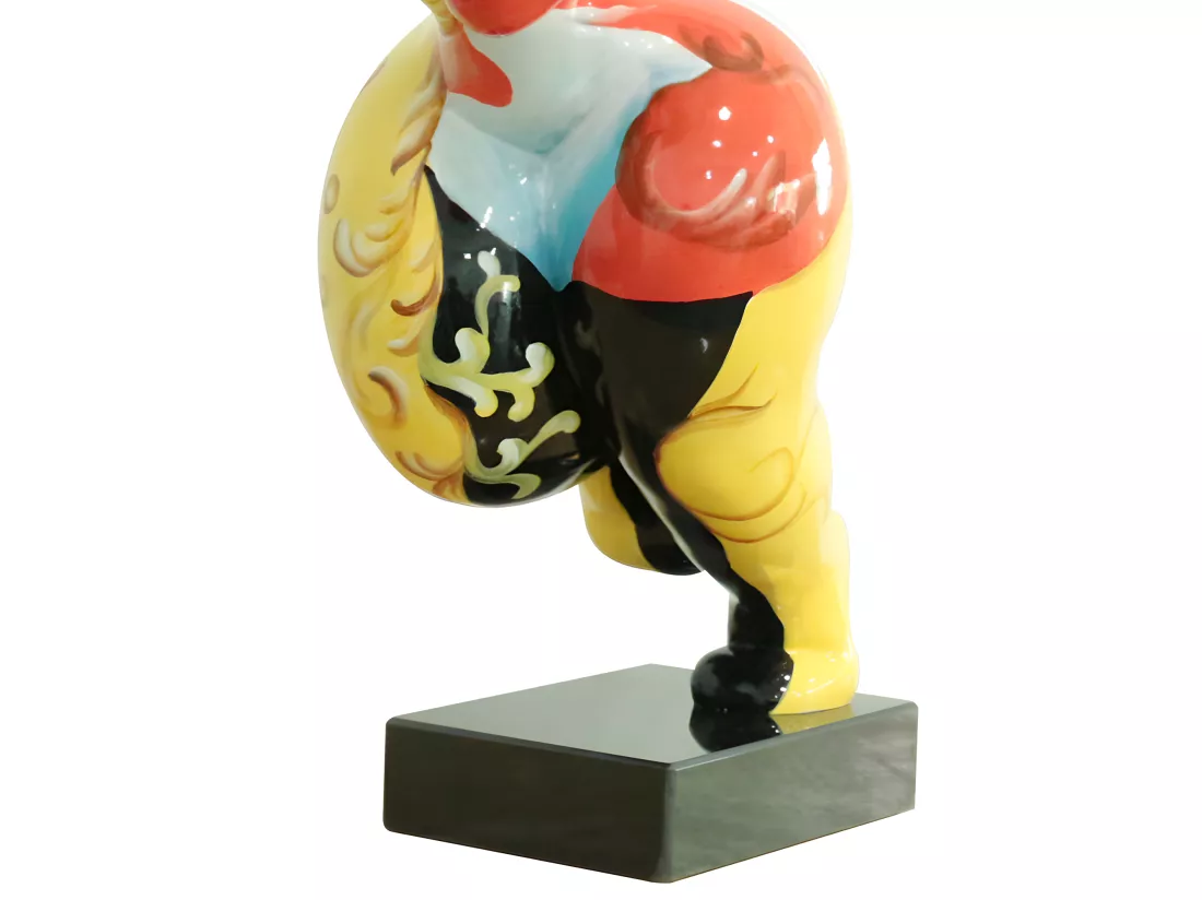 Statue femme sportive avec peinture ornements H52 cm - LADY QUEEN