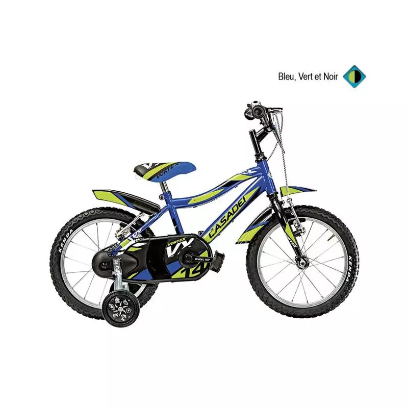 Vélo CASADEI mtb 14 vortexh23 bleu vert noir