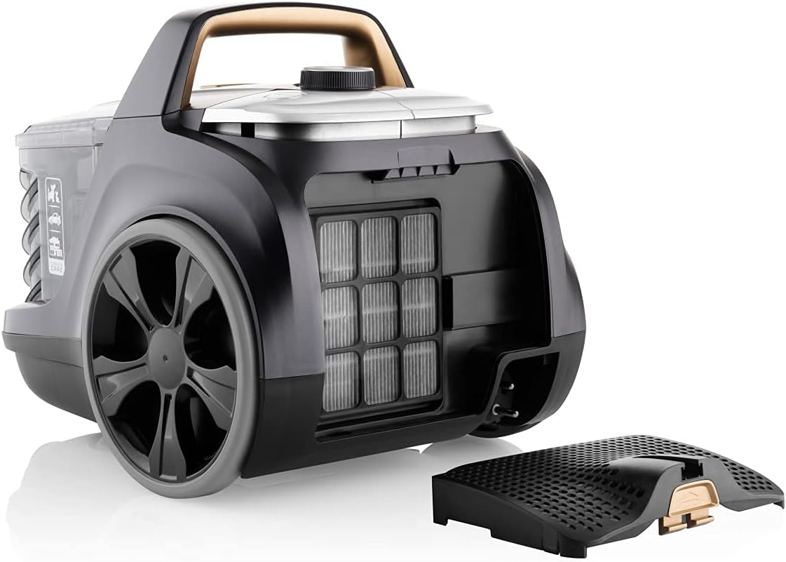 ETA Beutelloser Staubsauger Grande Animal I 850W I 2X HEPA-Filter I 3.2l Volumen I Einzigartiger DermoPet-Aufsatz für Tierfelle und Tierhaare I Bodenstaubsauger
