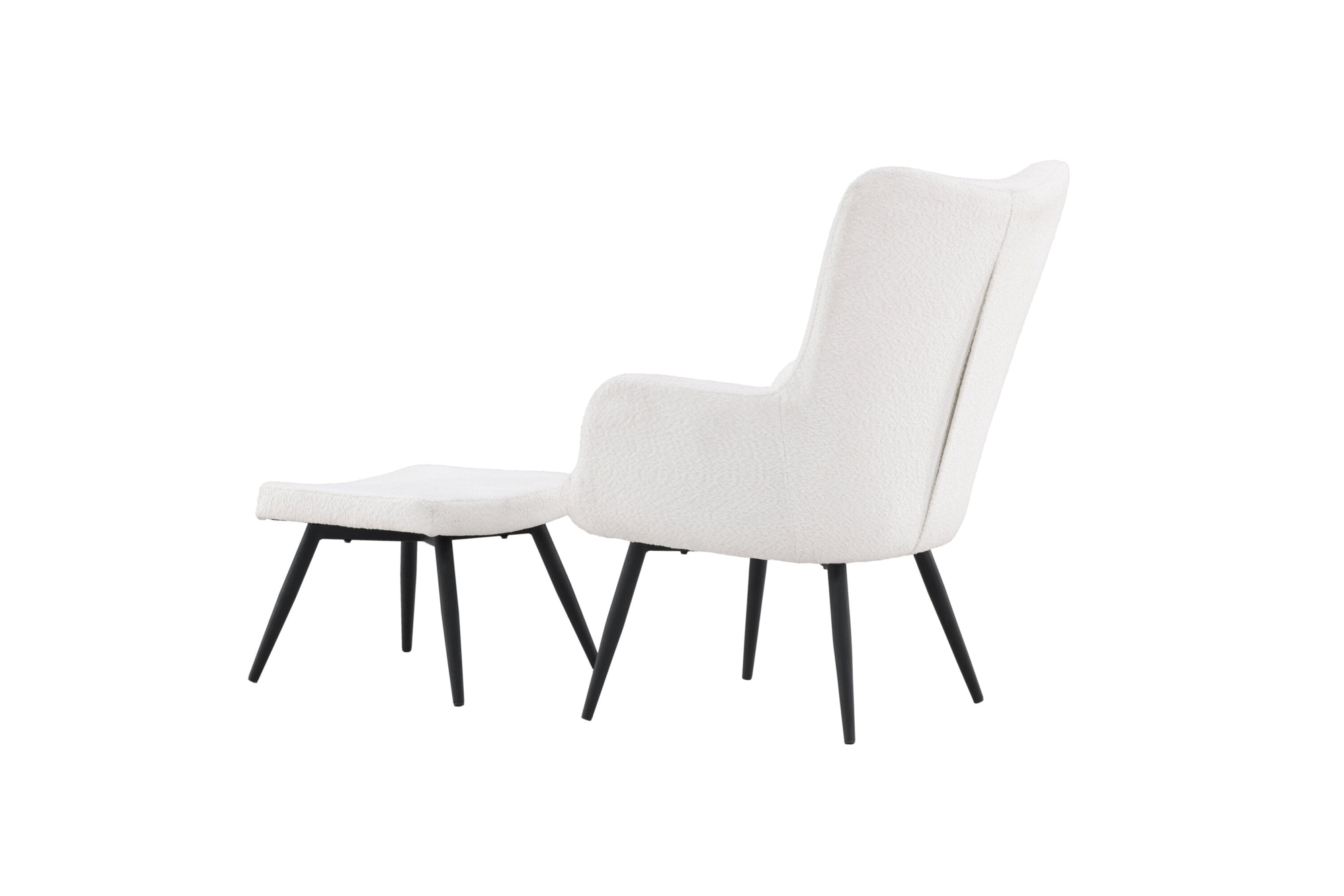 Malo Fauteuil - Wit bouclé