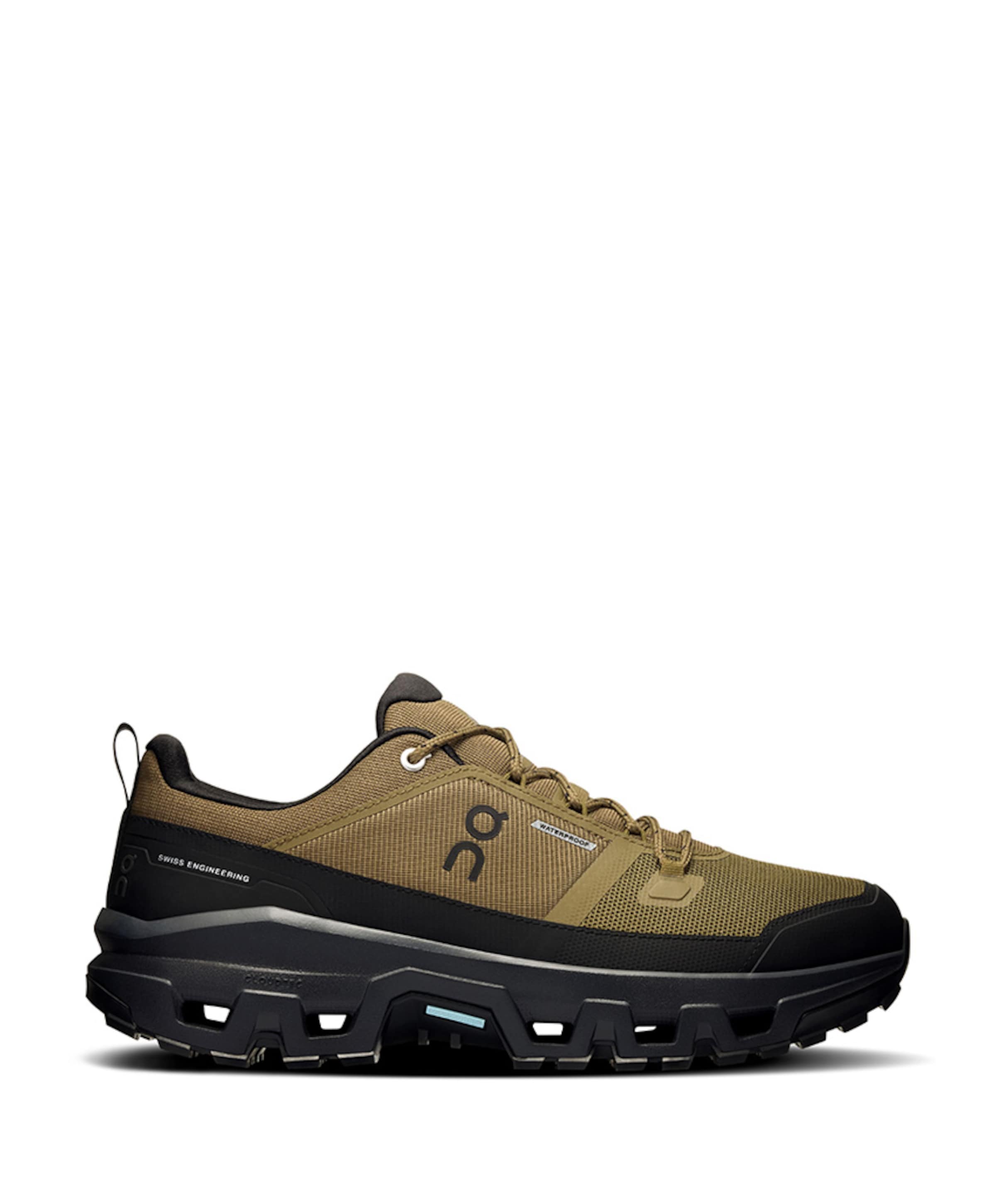 On Cloudrock Low WP Men wandelschoenen groen