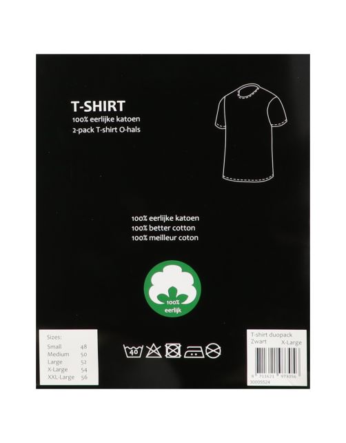 Ardy's T-Shirt Duopack Zwart - Werkkleding