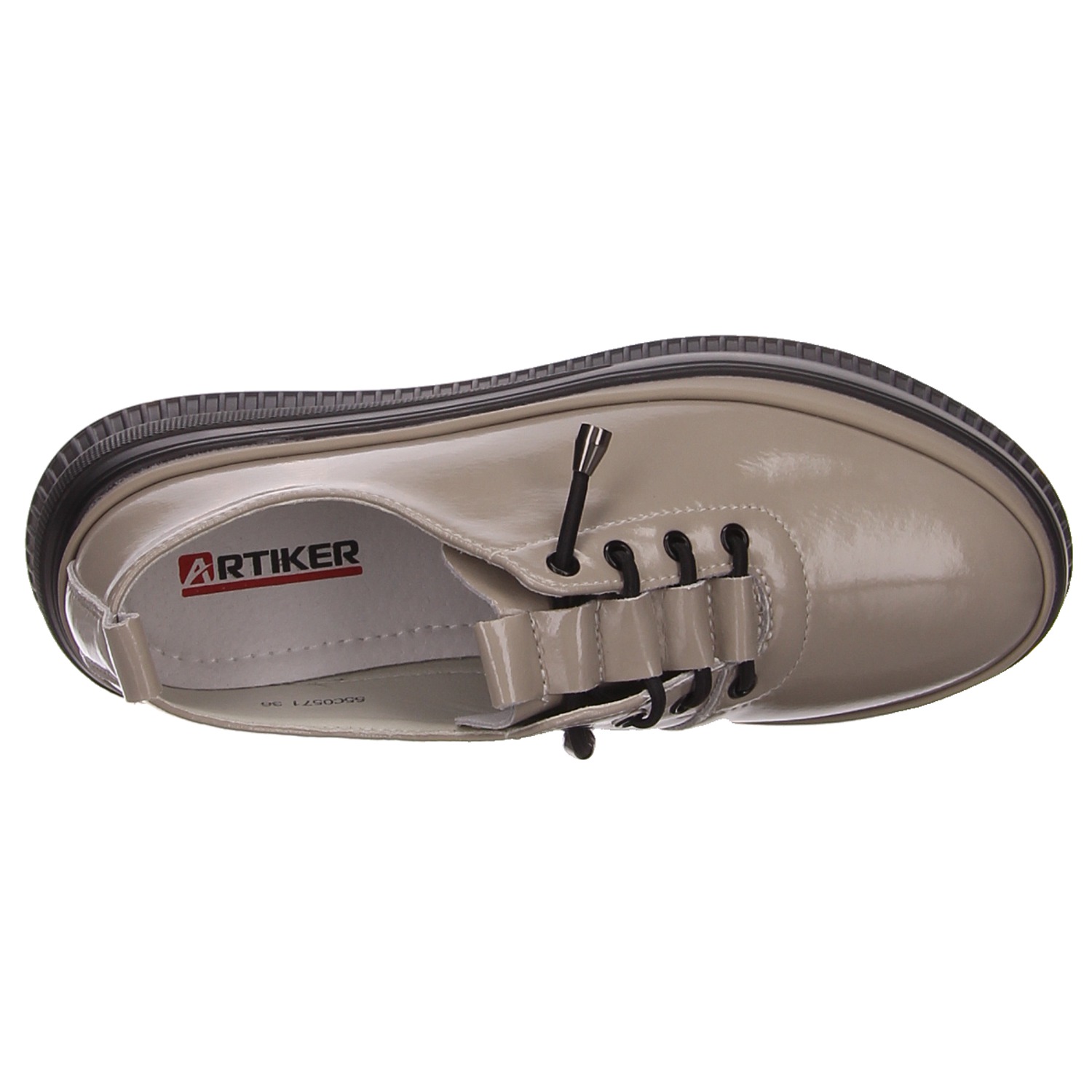 HBH Schnürschuhe taupe grau