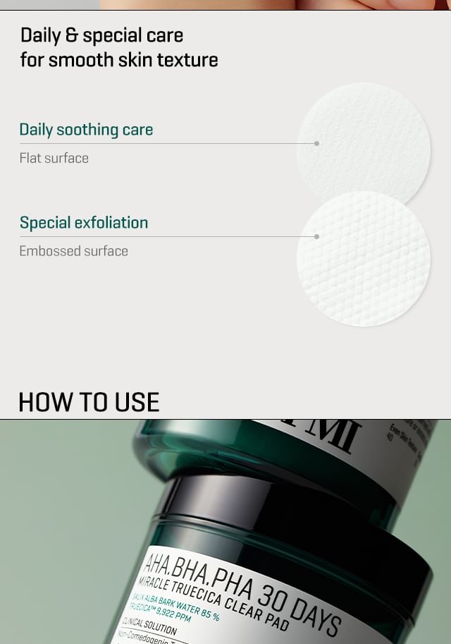 SOME BY MI - AHA, BHA, PHA 30 Days Miracle Truecica Clear Pad