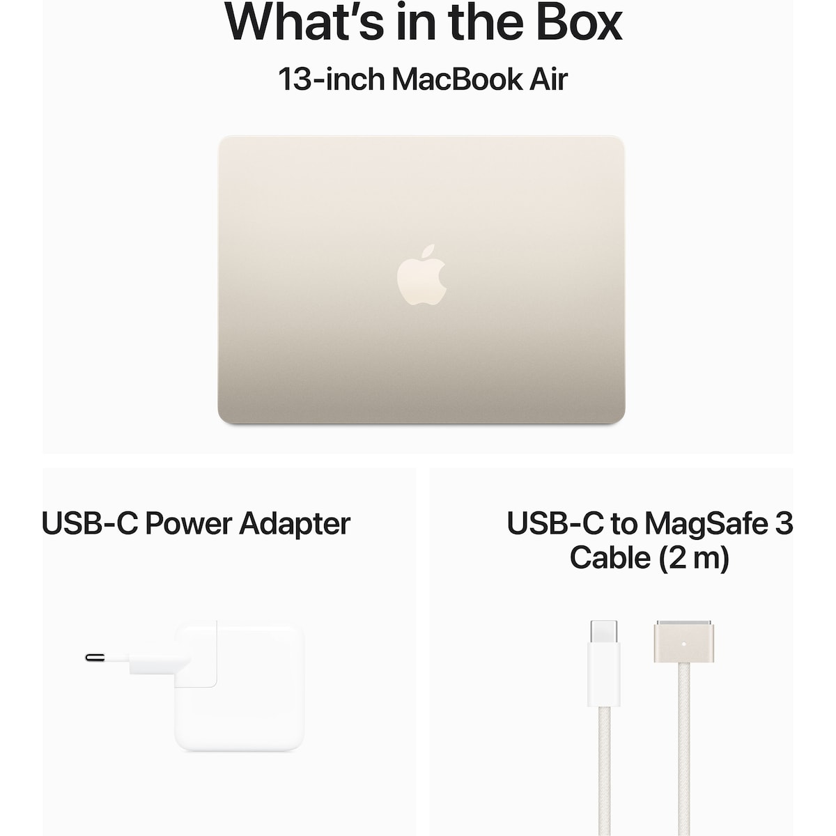 MacBook Air 13 M3 10C GPU/24/1TB (stjerneskinn)