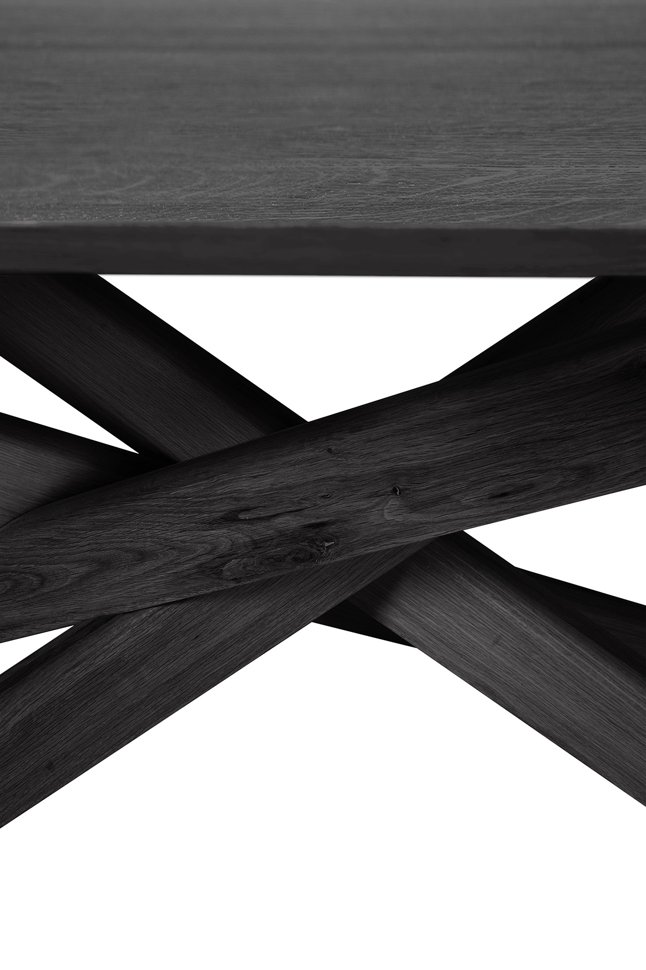 Tafel Mikado 280 - eiken zwart