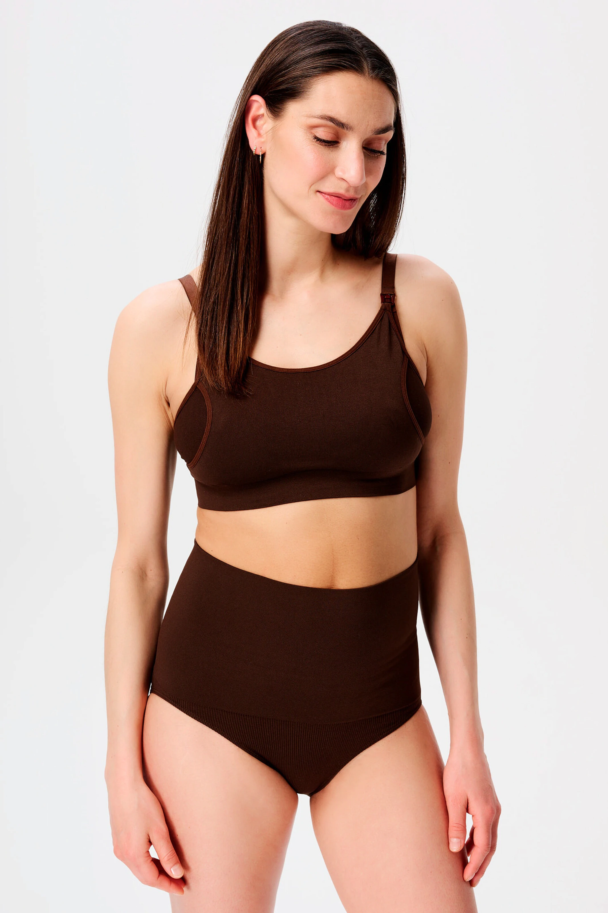 Noppies Nahtloser Slip Lee post partum Sensil® Breeze Coffee Bean