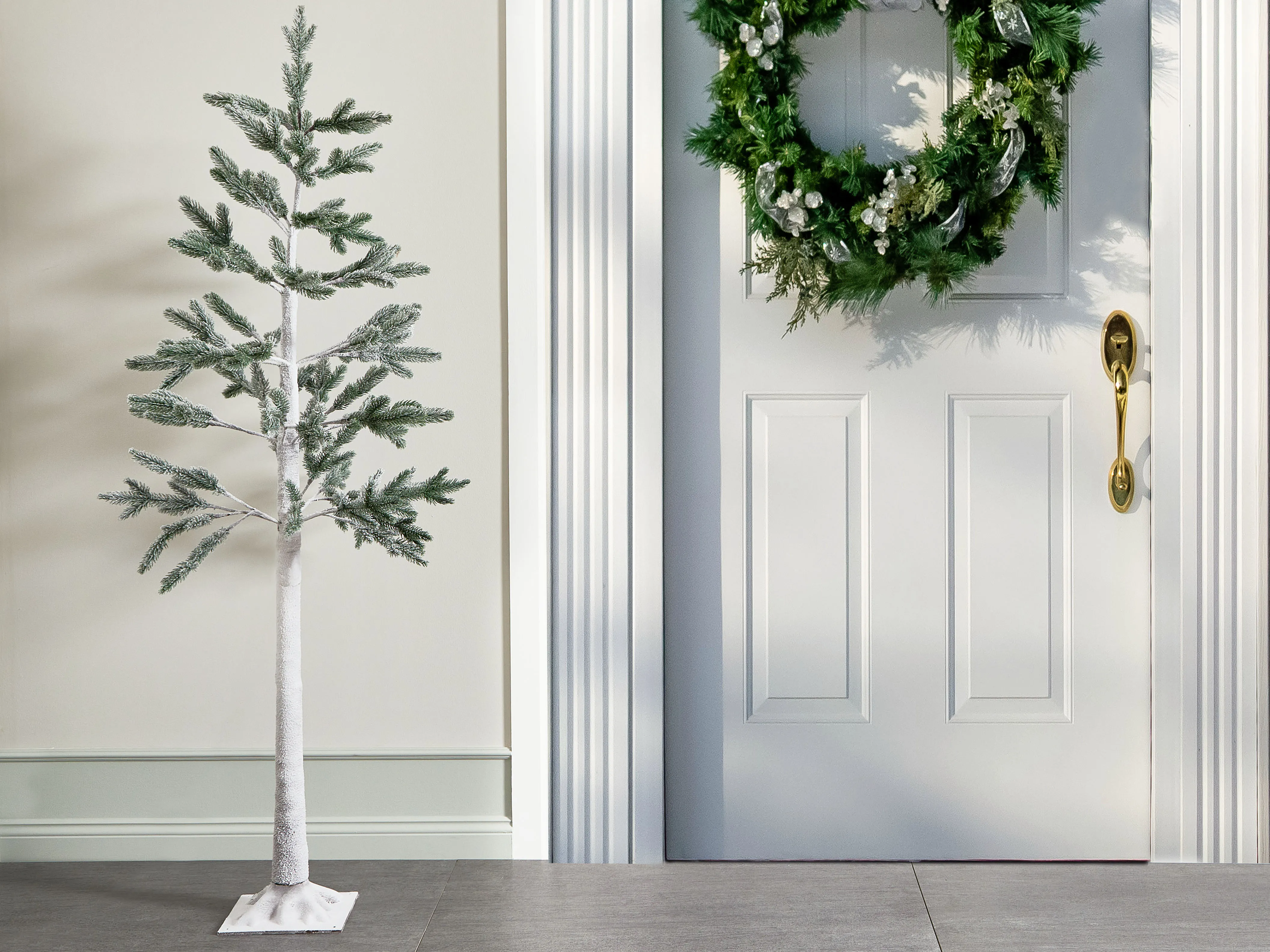 Buitendecoratie LED ALBIONI Boom 180 cm Wit