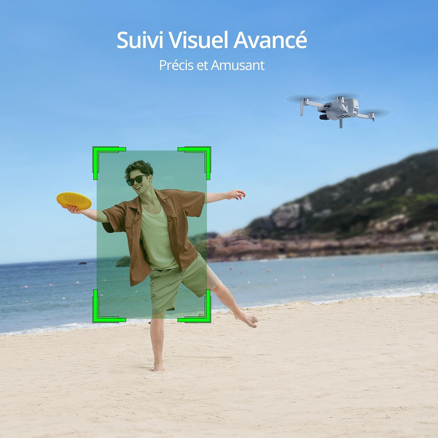 Potensic ATOM Combo GPS Drone, Caméra 4K avec Gimbal à 3 Axes, Moins de 249g, 3 Batteries et Hub de Charge, Temps de Vol 96 Min, Transm. Vidéo 6KM, QuickShots, Suivi Visuel, Sac de Transport, C0