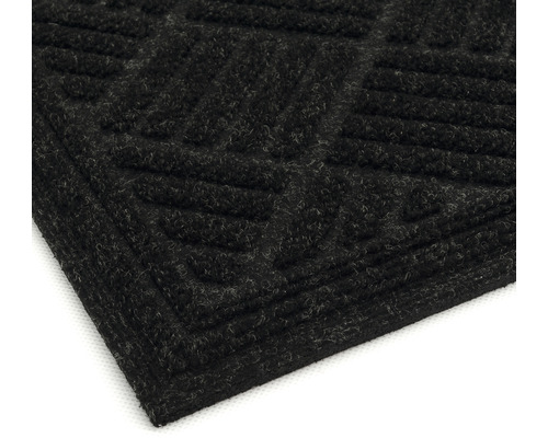Deurmat Eco Contures antraciet 80x120 cm