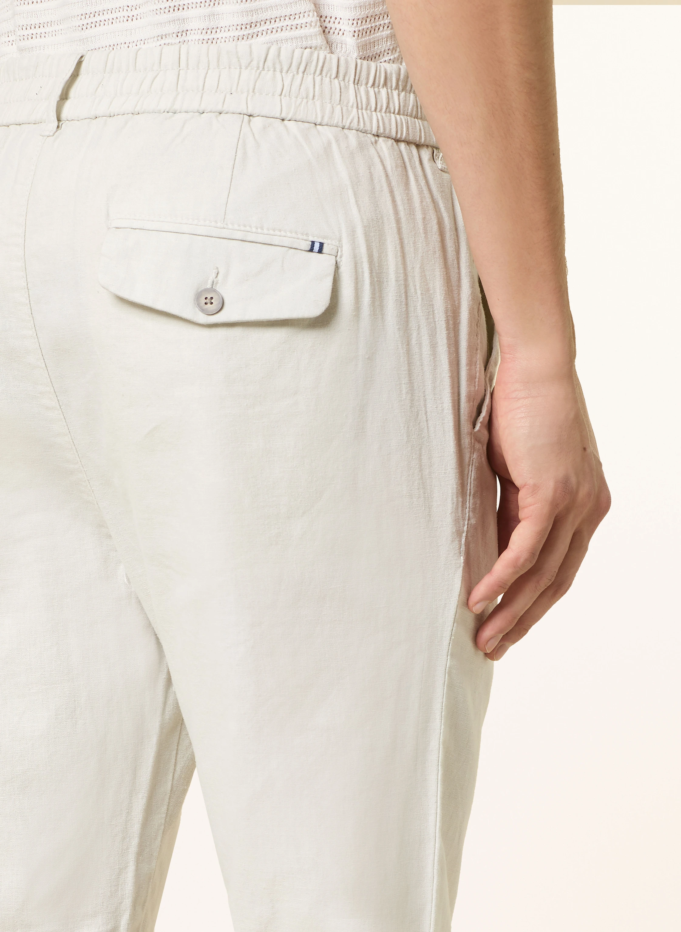 STROKESMAN'S Chino Extra Slim Fit mit Leinen