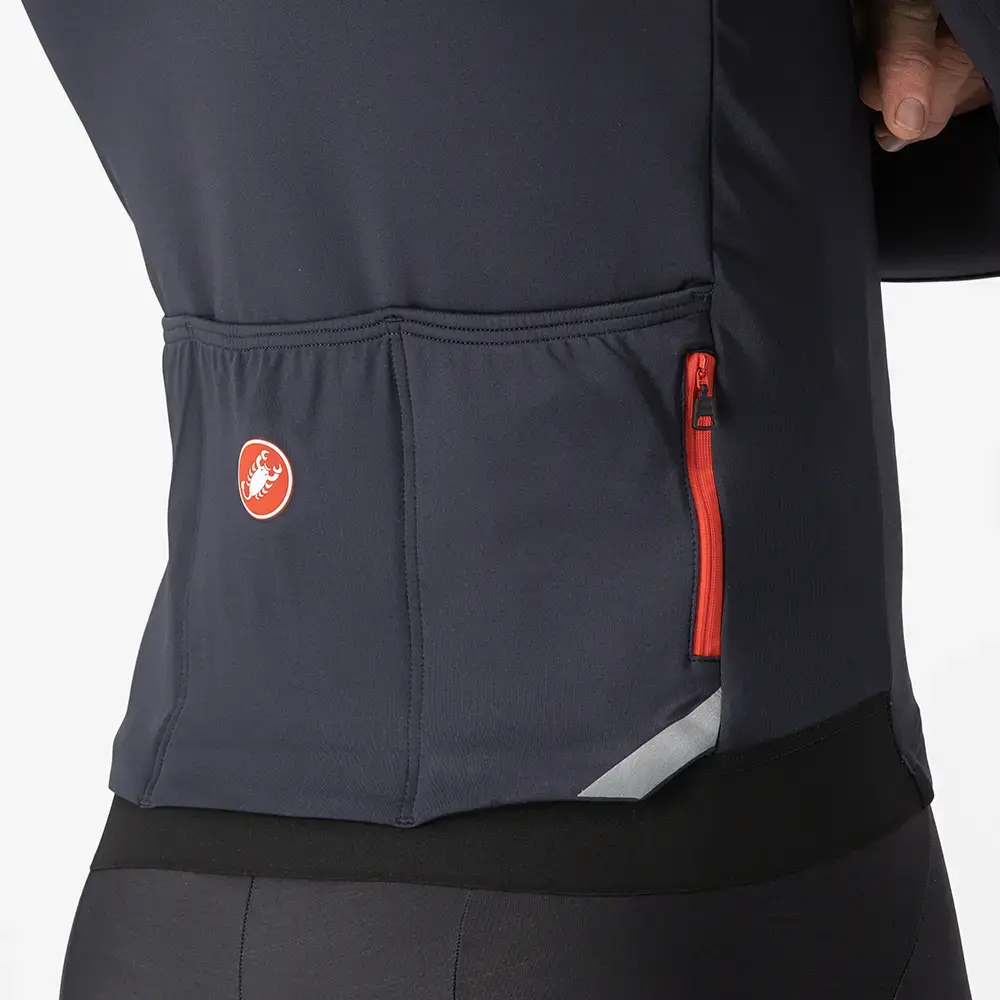 Castelli Fly Fietsshirt Lange Mouwen Zwart Heren