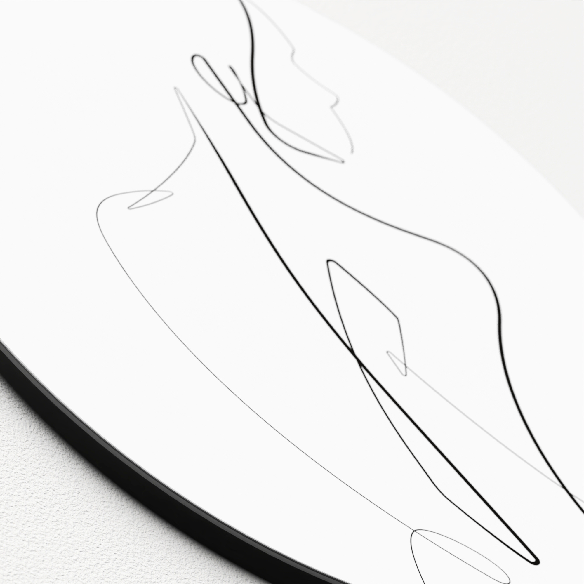 Glasbild FACE LINES II