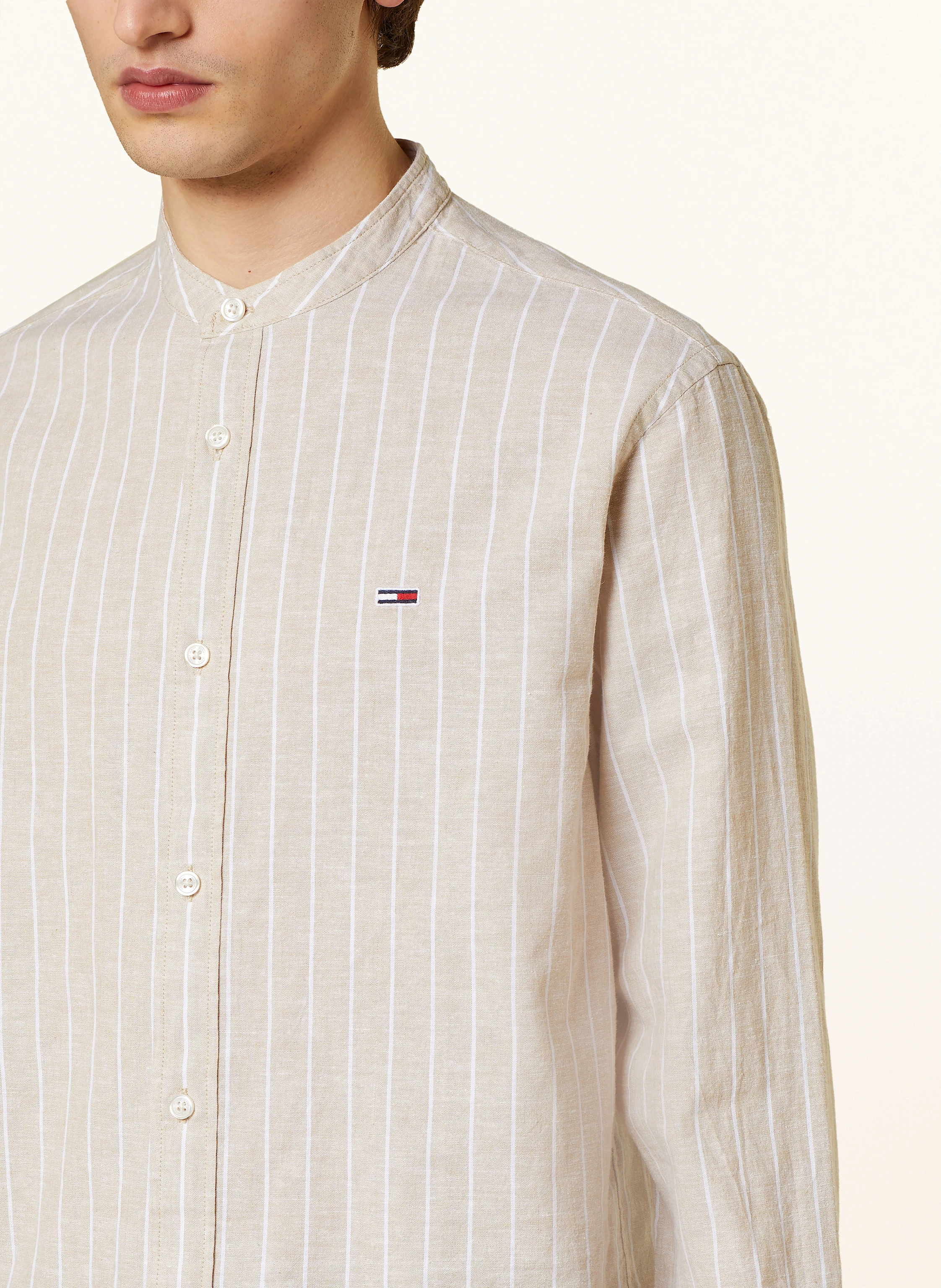 TOMMY JEANS Hemd Regular Fit mit Leinen
