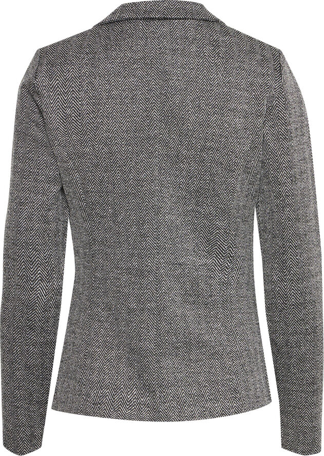 ICHI IHKATE JACQUARD BL4 Black/white herringbone