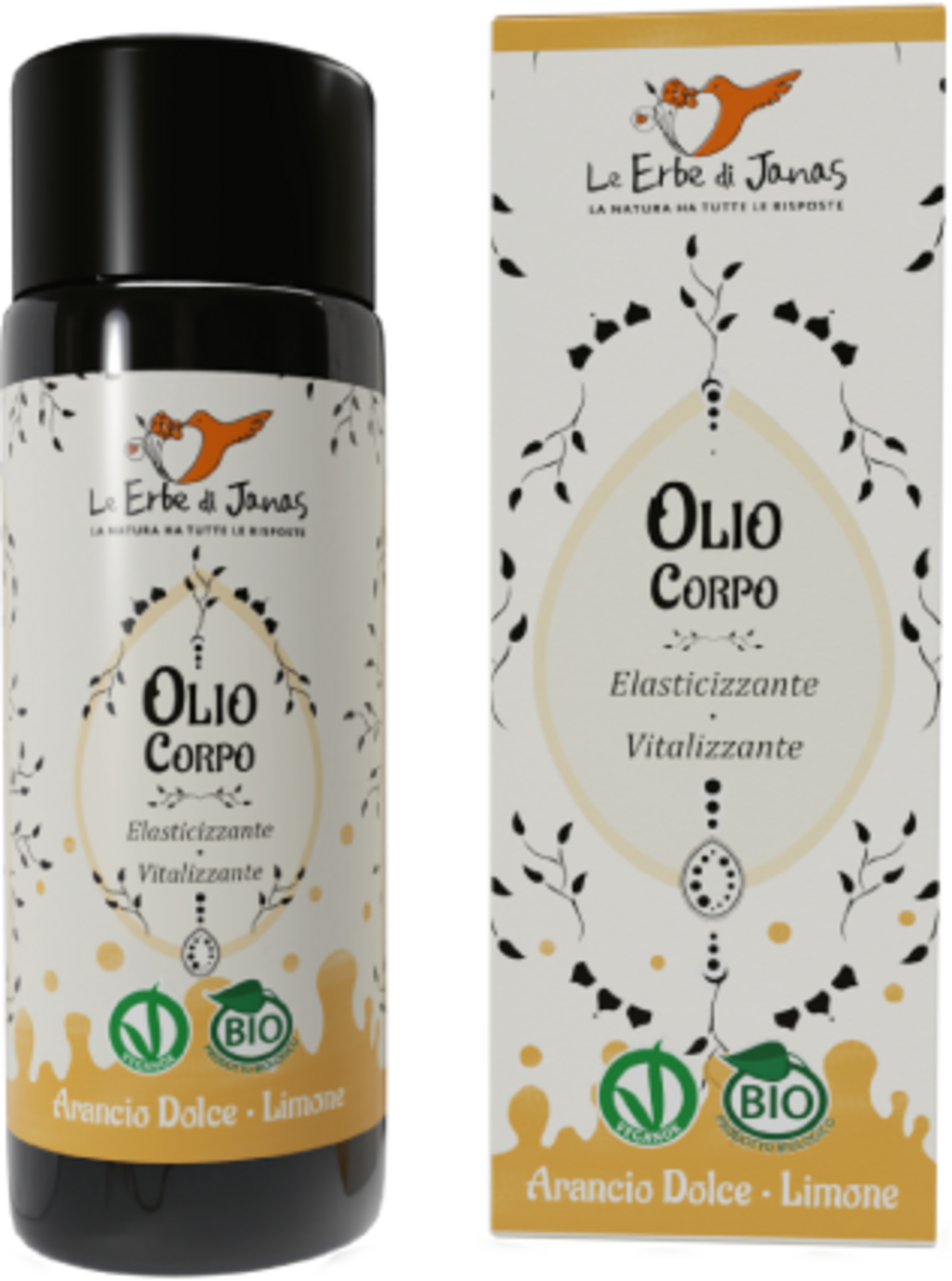 Le Erbe di Janas  Körperöl Süßorange & Zitrone, 50 ml