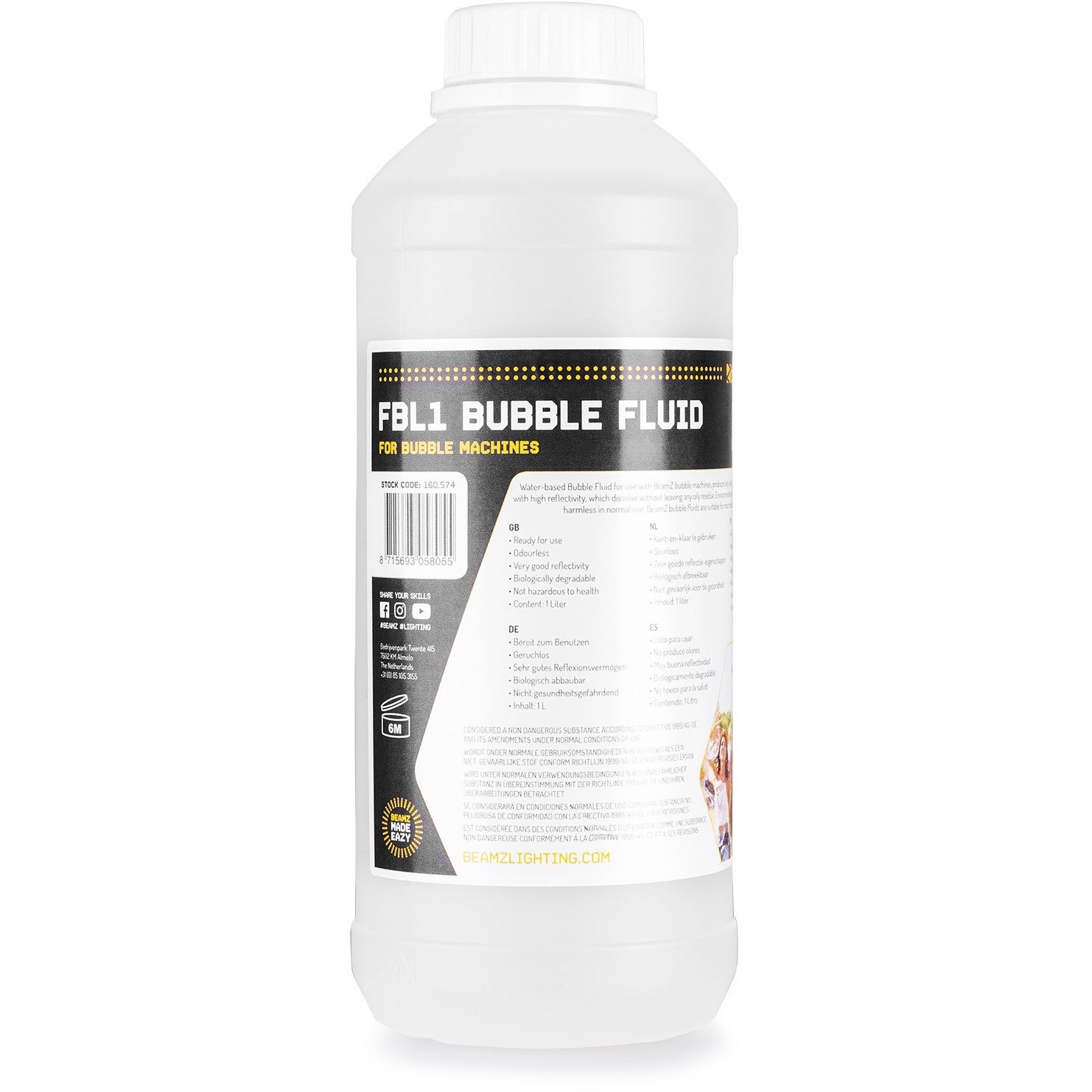BeamZ FBL1 bubbelvloeistof 1 liter