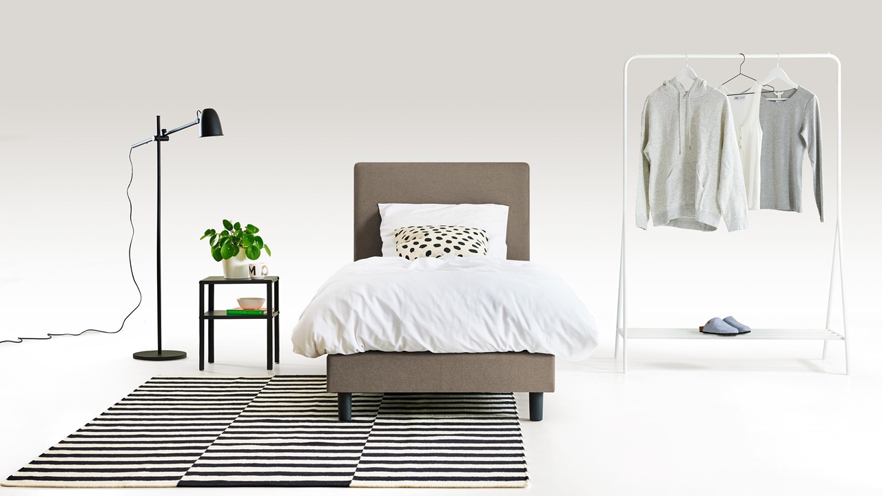 Box Ambra met Easy Pocket 300 matras taupe